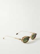 Jacques Marie Mage - Last Frontier VI Hardin Oval-Frame Gold-Tone and Tortoiseshell Acetate Sunglasses
