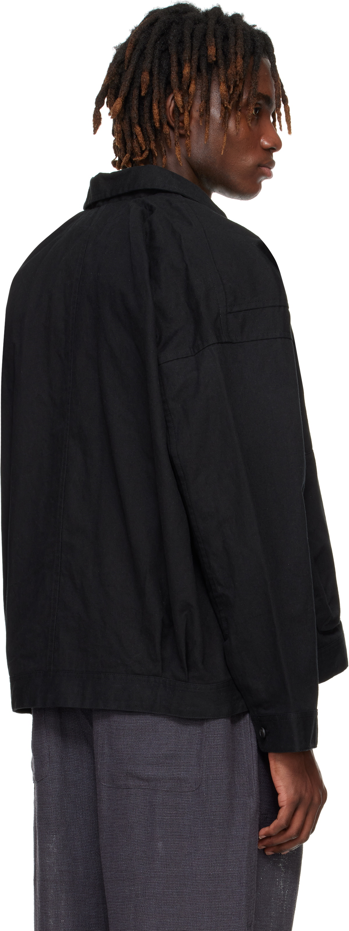 Jan-Jan Van Essche Black O-Project Canvas Jacket