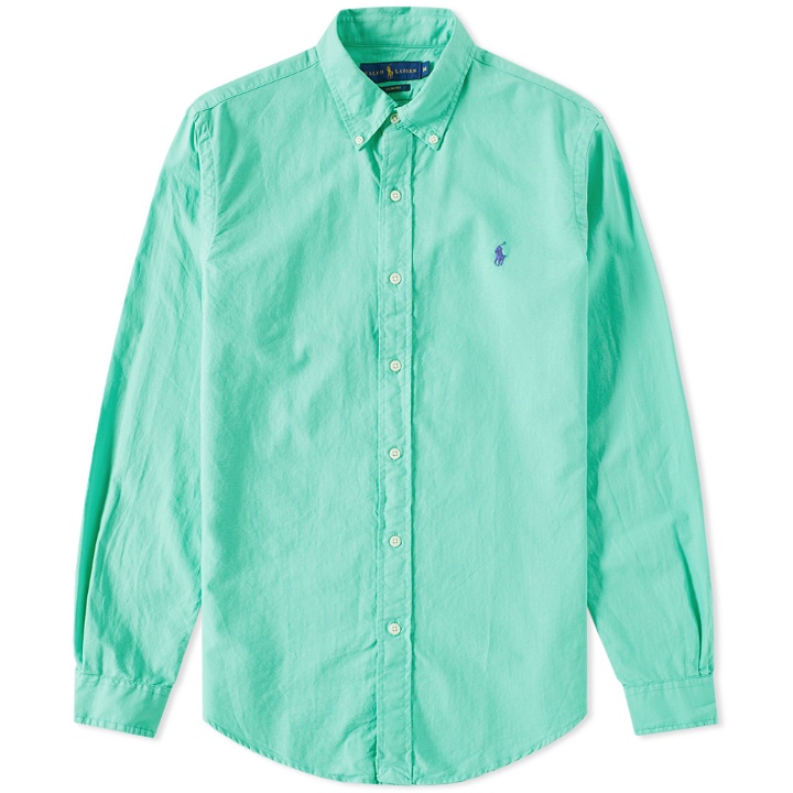 Photo: Polo Ralph Lauren Slim Fit Garment Dyed Oxford Shirt