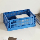 HAY Small Recycled Colour Crate in Electric Blue