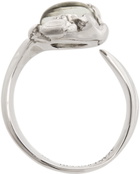Alan Crocetti Silver & Green Ember Ring