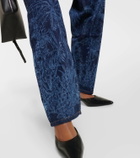 Alanui Jungle printed high-rise jeans