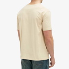 Balmain Men's Retro Logo T-Shirt in Ivory/Brown