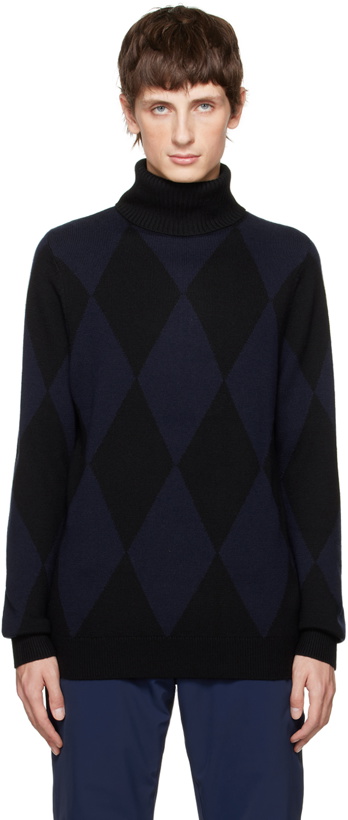 Photo: Perfect Moment Black & Navy Pattern Sweater