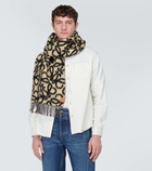 Loewe Anagram alpaca and wool-blend scarf