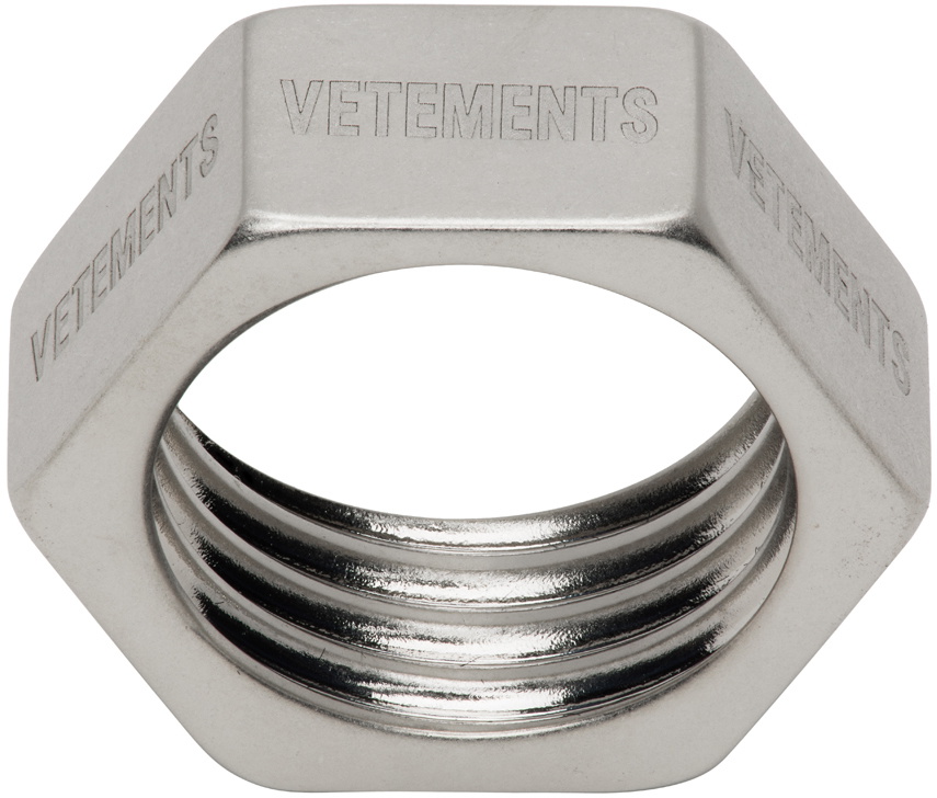 VETEMENTS ヴェトモン ナットリング Nut Ring シルバー VETEMENTS Silver Thin Nut Ring Vetements