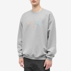 VTMNTS Men's Outline Logo Crew Sweat in Grey Melange