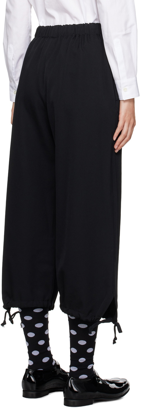 Comme des Garçons Girl Black Drawstring Trousers