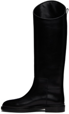 Jil Sander Black Asymmetric Boots