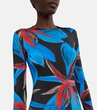 Louisa Ballou - Floral mesh maxi dress
