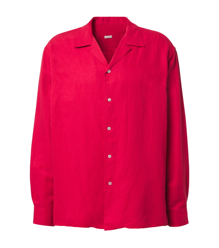Photo: A.Presse Vintage silk and linen shirt