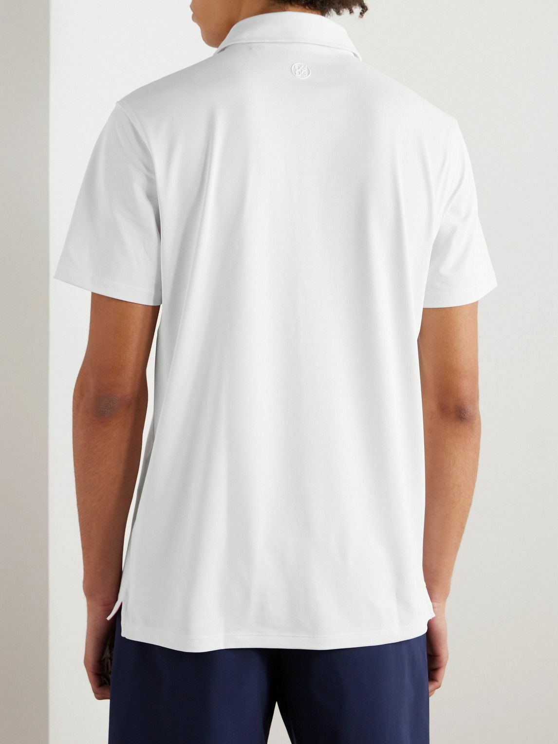 G/FORE - Rib Gusset Stretch Tech-Piqué Golf Polo Shirt - White G/FORE