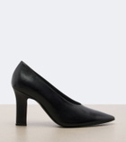 The Row Sylvia leather pumps