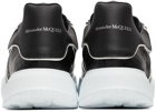 Alexander McQueen Black & White Neoprene Court Trainer Sneakers