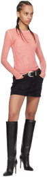 GUESS USA Pink Faded Long Sleeve T-Shirt