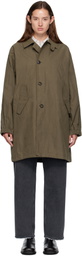 COOR Khaki Waxed Mill Coat