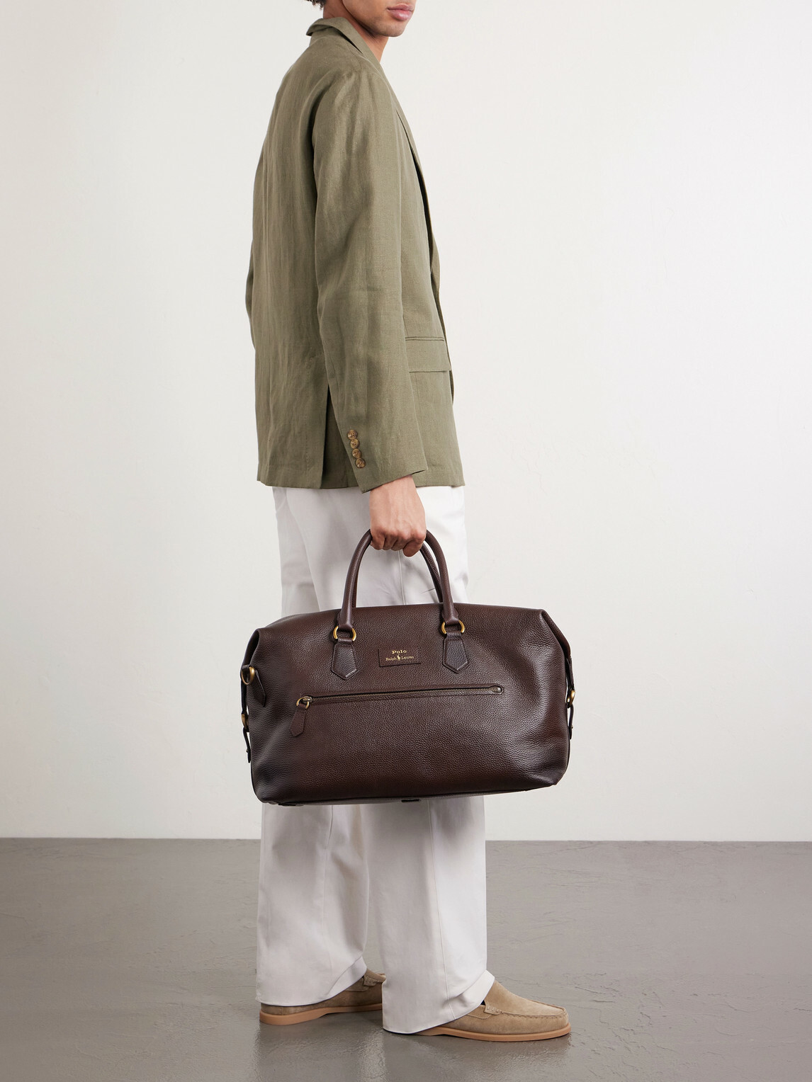 Polo Ralph Lauren - Pebble-Grain Leather Duffle Bag