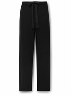 Auralee - Easy Straight-Leg Super 120s Wool-Twill Drawstring Trousers - Blue