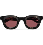 Rhude - Thierry Lasry Rhodeo Square-Frame Camouflage-Print Acetate Sunglasses - Red
