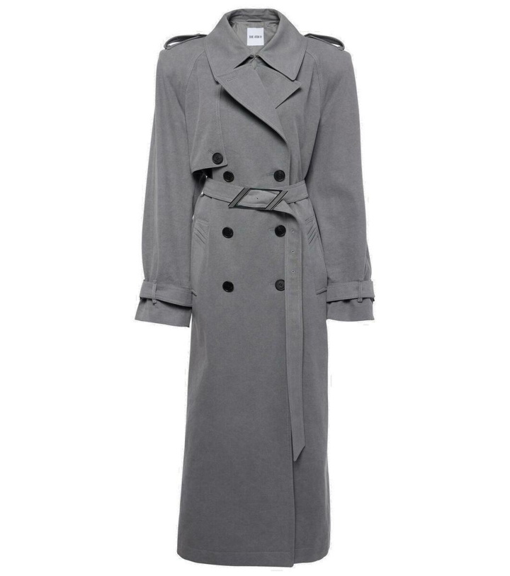 Photo: The Attico Belted cotton canvas trench coat