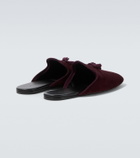Gucci Tasseled velvet mules