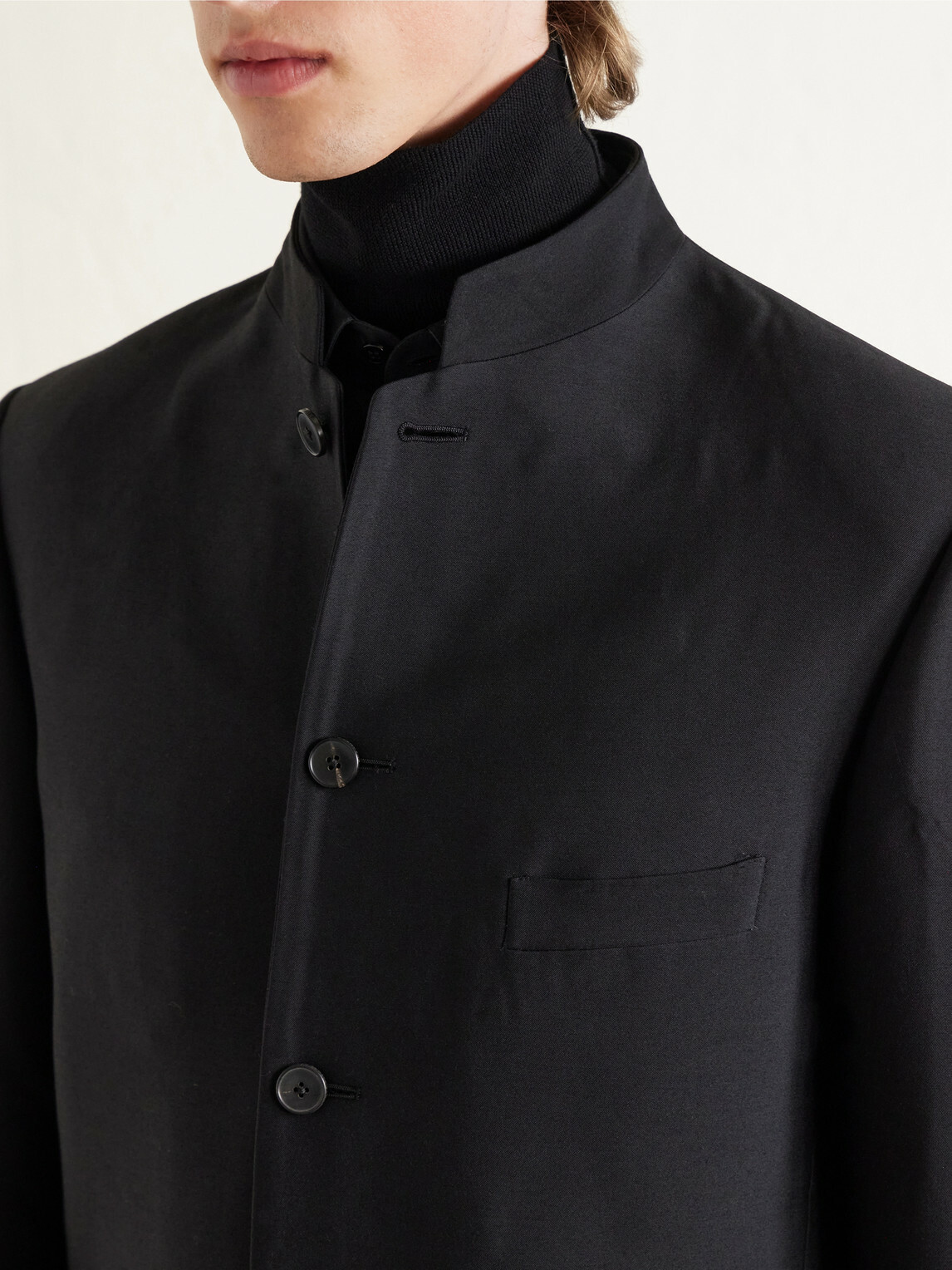 Enfants Riches Déprimés - Austrian Alchemist Virgin Wool and Silk-Blend Blazer - Black