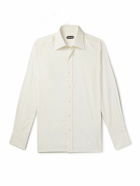 TOM FORD - Slim-Fit Silk and Cotton-Blend Poplin Shirt - White