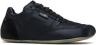 MM6 Maison Margiela Black Satin Factory Sneakers