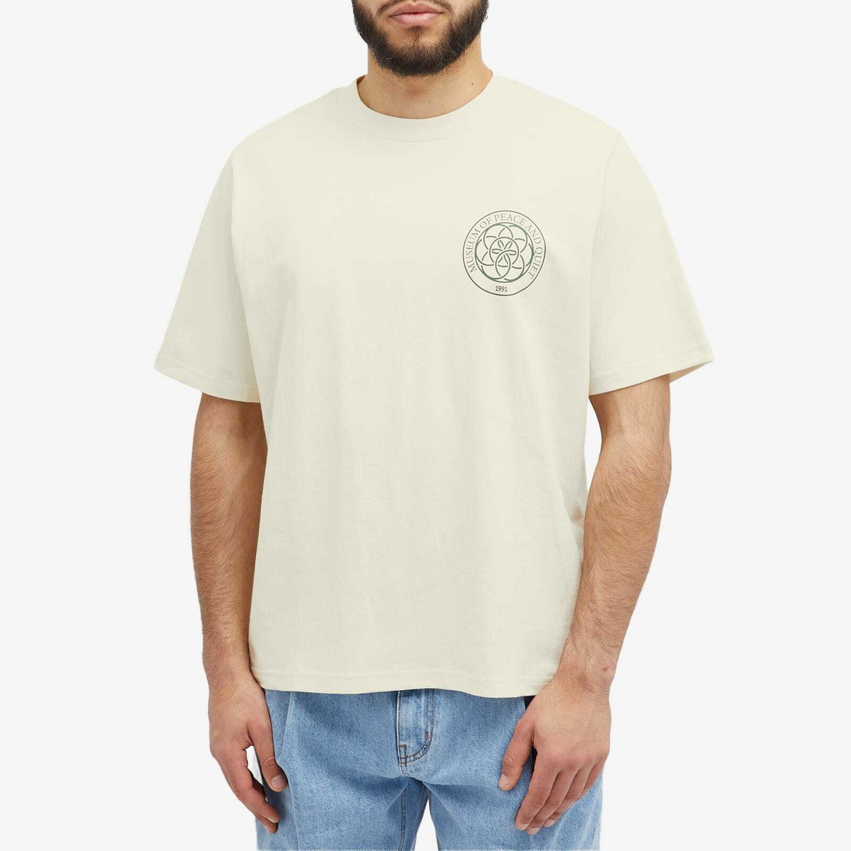 Museum of Peace and Quiet Men's Wellness Centre T-Shirt in Bone