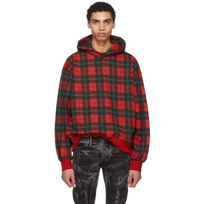 Photo: Fear of God Red Plaid Everyday Hoodie