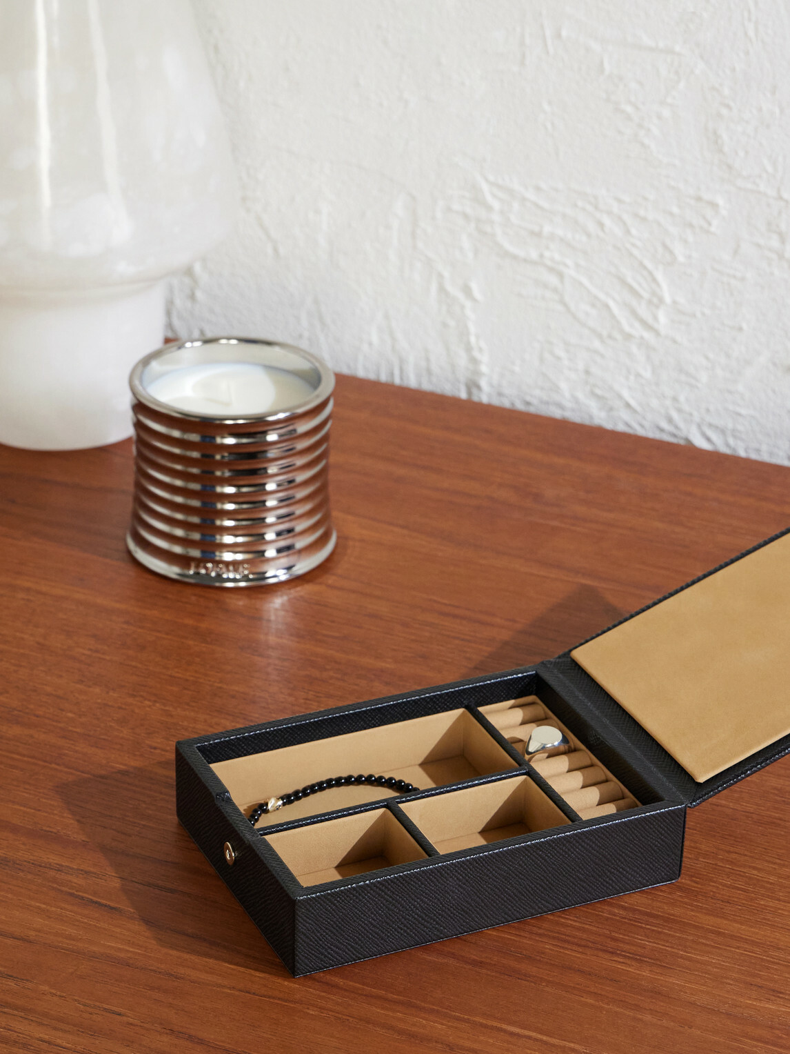 Smythson - Travel Tray Leather Jewellery Box