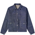 Levi's Men's Levis Vintage Clothing 1879 Pleated Jacket in Organic Rigid 1879 Dark Indigo