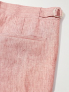 Richard James - Straight-Leg Linen Suit Trousers - Pink