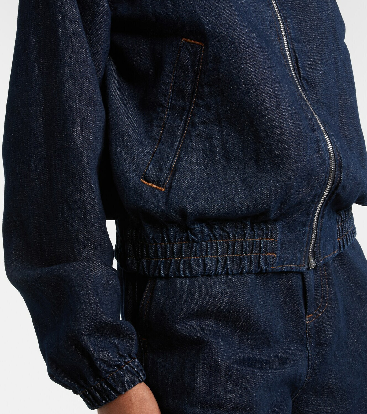 7 For All Mankind Denim bomber jacket