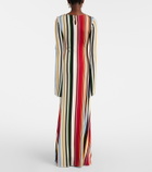 Cala de la Cruz Amay striped jersey maxi dress
