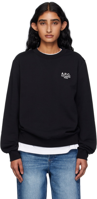 Photo: A.P.C. Black Standard 'Rue Madame' Sweatshirt