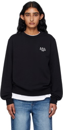 A.P.C. Black Standard 'Rue Madame' Sweatshirt