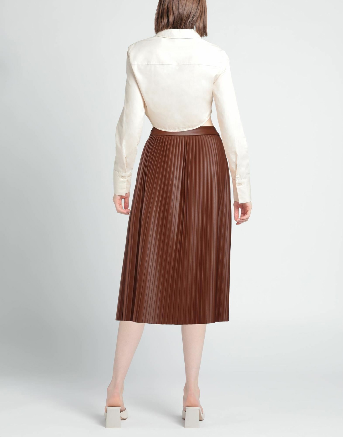 Jijil Womens Midi skirt in Brown