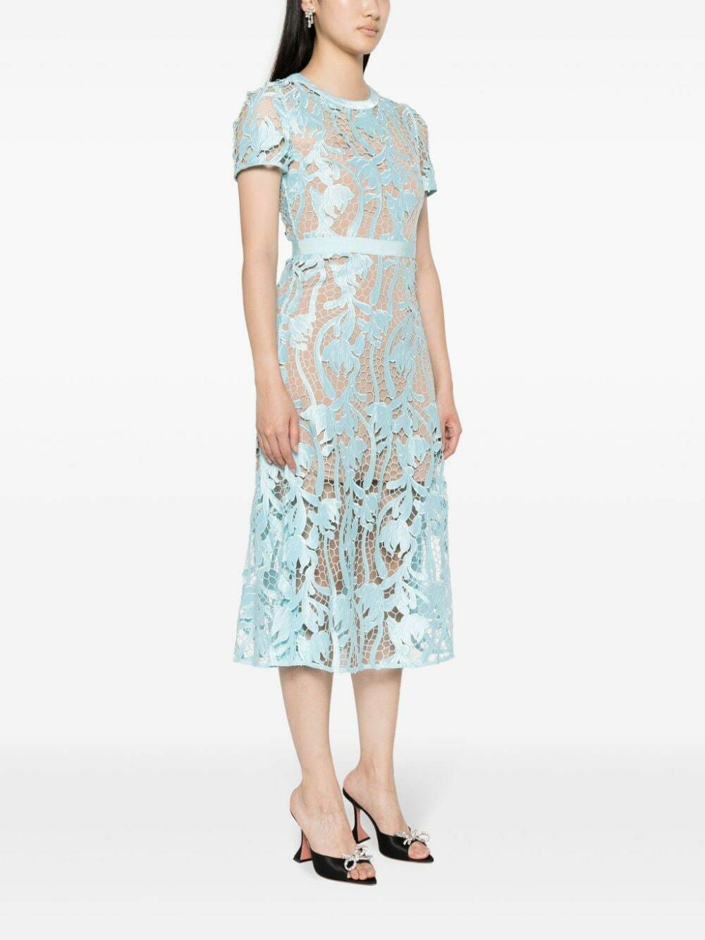 SELF PORTRAIT - Lace Midi Dress Self-Portrait