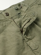 Incotex - Straight-Leg Linen-Blend Cargo Trousers - Green