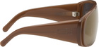 MM6 Maison Margiela Brown Mask Sunglasses
