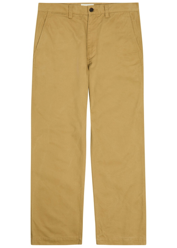 Photo: Vowels Straight-leg Cotton Trousers Khaki