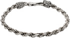 Emanuele Bicocchi Silver Rope Chain Bracelet