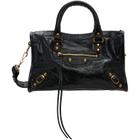 Balenciaga Black 'Le City' Arena Lamb Bag