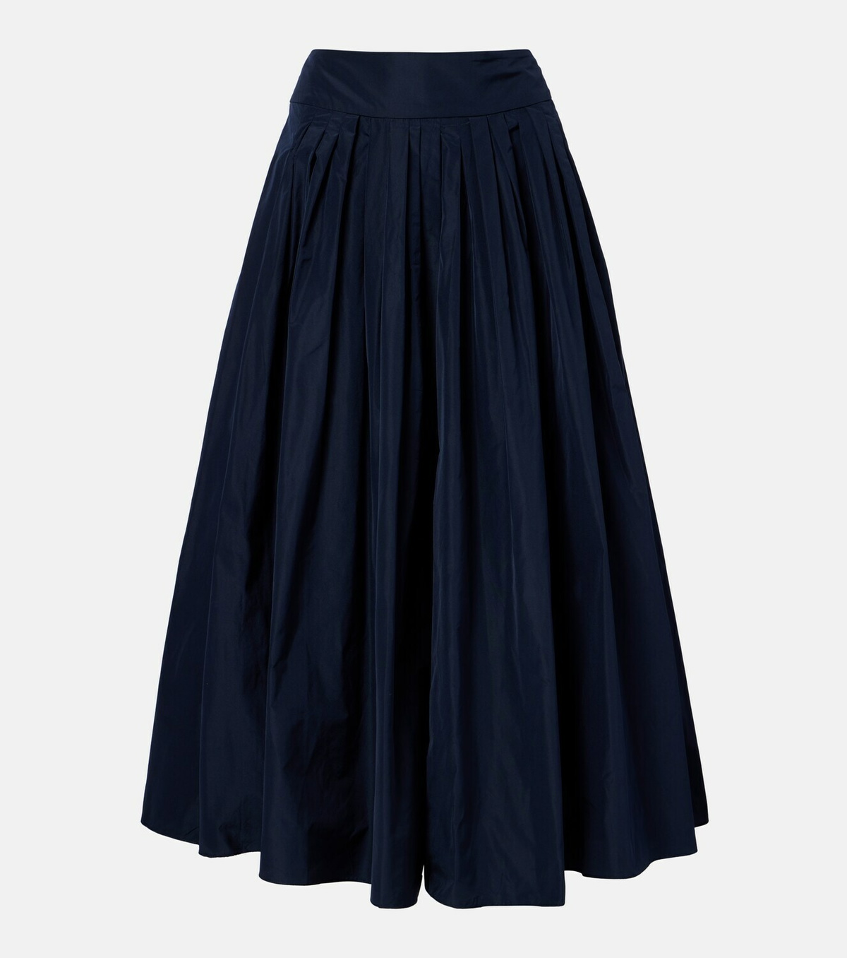 'S Max Mara Pleated taffeta midi skirt
