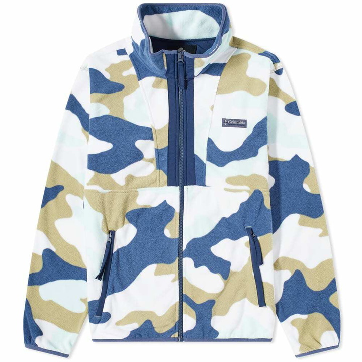 Photo: Columbia Men's Back Bowl™ Zip Through Fleece in Savory Mod Camo