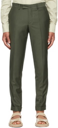 Lukhanyo Mdingi SSENSE Exclusive Green Wool Trousers