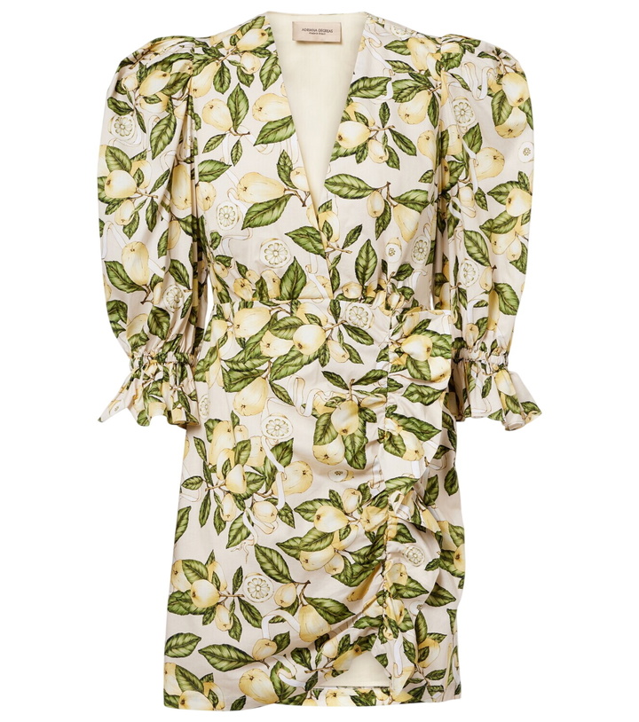 Photo: Adriana Degreas Printed cotton-blend minidress