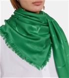 Valentino VLogo silk and wool scarf