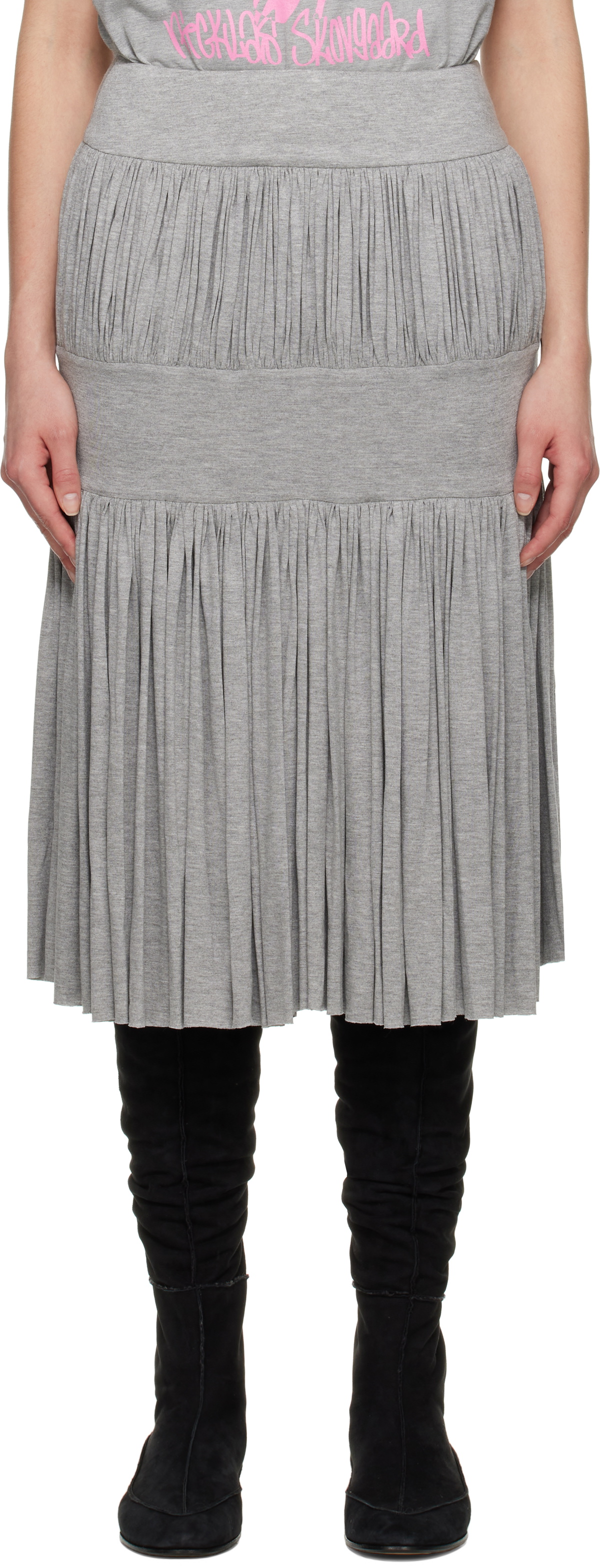 Nicklas Skovgaard Gray Anni Midi Skirt